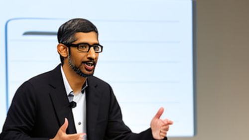 AI generated image of Sundar Pichai