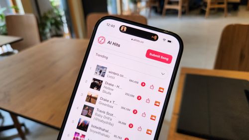 A list of AI-generated songs.