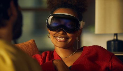 Person wearing Apple Vision Pro