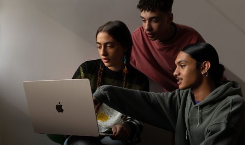 Humans using the new MacBook Air 