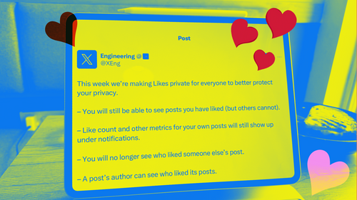 A social media post on iPad.
